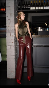 Venus Pant in Choc Croc